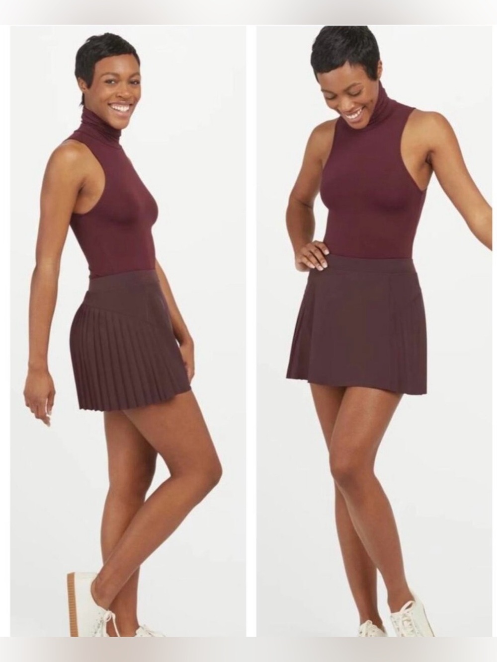 SPANX Get Moving Pleated Mini Skort